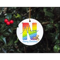 Poppit Christbaumkugel, Fidget Christbaumschmuck, Personalisierte Christbaumschmuck von Forgetmeknotwales