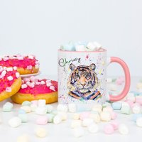 Tiger Tasse, Personalisierte Tasse Geschenk Set, Für Sie, Freundin, Nan von Forgetmeknotwales