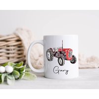 Traktor Geschenk, Tasse Geschenk Für Ihn, & Untersetzer Set, Papa, Grampy von Forgetmeknotwales