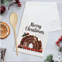 Weihnachts-Pudding-T-Handtuch, Frohe Weihnachten T-Handtuch, Weihnachts-Geschirrtuch von Forgetmeknotwales