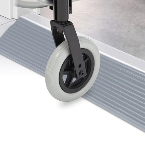 Forhandy Ausgleichsprofil, Silikon Türschwellenrampe,1.8cm Hohe Rampe für Türschwellen Silikon Schwellenrampe Selbstklebende rutschfeste Mobilitätsrollerrampen für Unterstützter Kehrroboter von Forhandy
