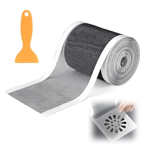 Forhandy Abflusssieb Dusche, Haarfänger Haarsieb Dusche Abfluss Haarfänger Selbstklebend mit Plastikspatel, 70mm x 10m Abfluss Haarfänger für Duschen Badewannen Küchen Balkon Forhandy Abflusssieb Dusche, Haarfänger Haarsieb Dusche Abfluss Haarfänger Selbstklebend mit Plastikspatel, 70mm x 10m Abfluss Haarfänger für Duschen Badewannen Küchen Balkon von Forhandy