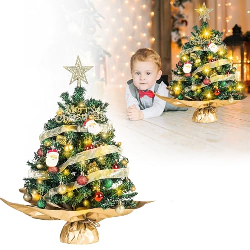 Forhandy Mini Weihnachtsbaum 60cm Kleiner Weihnachtsbaum mit Beleuchtung LED, Christbaum Künstlich mit Stern-Baumspitze,Weihnachtsdeko Rot für Weihnachten und Neujahr Haus Büro Dekoration Forhandy Mini Weihnachtsbaum 60cm Kleiner Weihnachtsbaum mit Beleuchtung LED, Christbaum Künstlich mit Stern-Baumspitze,Weihnachtsdeko Rot für Weihnachten und Neujahr Haus Büro Dekoration von Forhandy