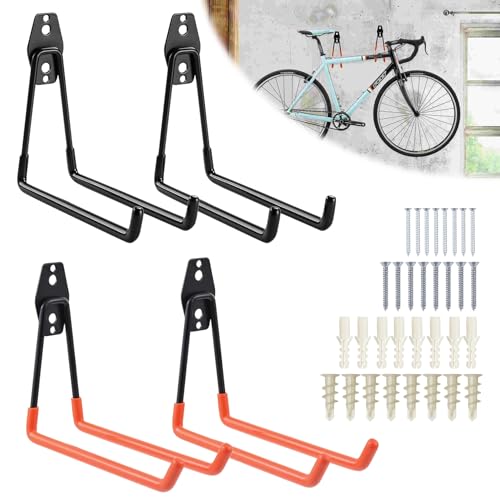 Forhandy 4 Stück Wandhaken Garage mit Schrauben, Groß Schwerlast Garage Haken Garage, Max Load 30kg Doppelhaken Schwerlast Wandhaken für Organisation von Garagen & Gartengeräten Forhandy 4 Stück Wandhaken Garage mit Schrauben, Groß Schwerlast Garage Haken Garage, Max Load 30kg Doppelhaken Schwerlast Wandhaken für Organisation von Garagen & Gartengeräten von Forhandy