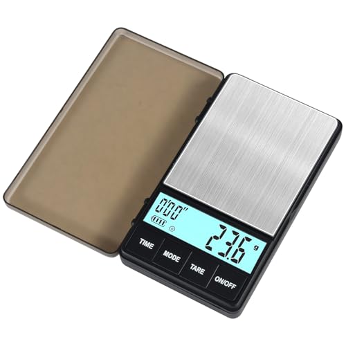 Espresso Kaffeewaage Mit Timer, Tropfkaffeewaage, Kleine Taschen-Kaffeewaage, Kaffeewaage, Wasserdichte Lebensmittelwaage, Digitale Küchenwaage Zum Kochen, Backen von Forhome