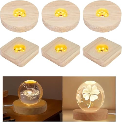 Forhome 6 PCS Holz Leuchtsockel:LED Sockel Für Acrylglas,Led Sockel Mit Einstellbarer Schalter,Holz Rechteck Beleuchtet Display Ständer,Led Sockel Für Acrylplatte Kristalle Glasplatte Forhome 6 PCS Holz Leuchtsockel:LED Sockel Für Acrylglas,Led Sockel Mit Einstellbarer Schalter,Holz Rechteck Beleuchtet Display Ständer,Led Sockel Für Acrylplatte Kristalle Glasplatte von Forhome