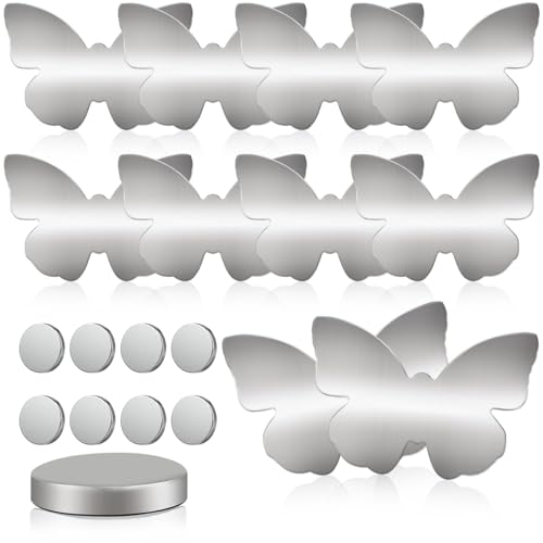 Forhome 8 Stück Tischdeckenbeschwerer Tischdeckengewichte Draussen Extra Schwer magnetische Tischtuchklammer Edelstahl Tischtuchbeschwerer Gardinen Beschweren-Schmetterlingsstil von Forhome