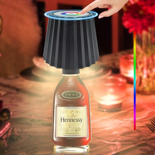 Flaschenlampe,Kabellose LED Flaschenleuchte,16 Farbvarianten Wasserdicht Kabellose Touch Flaschenlichter,Dimmbare Farben Flaschenlicht,für Outdoor Bar Restaurant Tisch Deko von Forhome