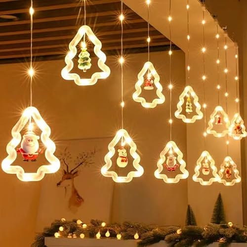 LED String Light Christmas,Weihnachtsdeko Lichterkette Innen,Fairy Light String,Weihnachtsbeleuchtung Fenster Led,LED Weihnachtsbeleuchtung Weihnachten, Für Weihnachtendeko Fensterdeko von Forhome