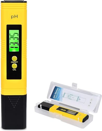 PH Messgerät, PH-Genauigkeit Wasserqualität Tester mit,Wasserqualitätsmessgerät, LCD-Display mit Hintergrundbeleuchtung,geeignet für Trinkwasser Schwimmbäder Aquarien Laboratorien von Forhome