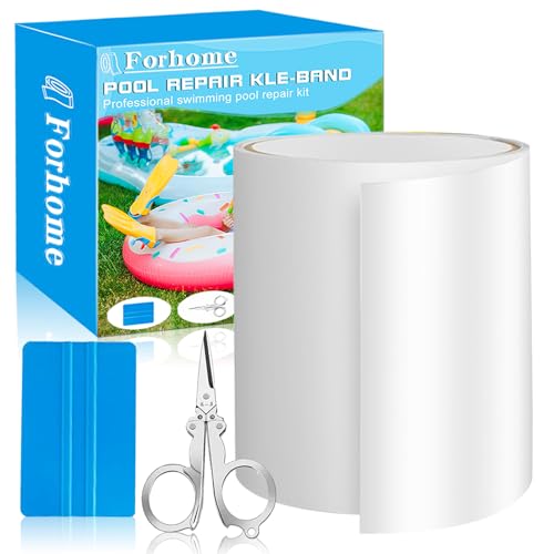 Pool Reparaturset Poolflicken Selbstklebend 10 cm x 150 cm Transparentes Abdichtband, Flex Tape, Flickzeug zum Abdichten von Swimmingpool für Pool,Poolfolie,Schlauchboot,Luftmatratze Pool Reparaturset Poolflicken Selbstklebend 10 cm x 150 cm Transparentes Abdichtband, Flex Tape, Flickzeug zum Abdichten von Swimmingpool für Pool,Poolfolie,Schlauchboot,Luftmatratze von Forhome