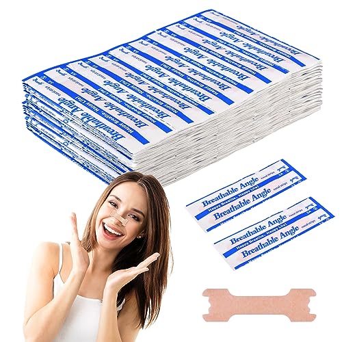 Nasenpflaster Schnarchen,Nasenstrips Gegen Schnarchen,Nasenstrips Schnarchstoppper,Schnarchstopper Pflaster,Nasenpflaster Besser Atmen,Lindert Sofort Verstopfte Nase,Verbessert Den Schlaf (100pcs) von Forhome