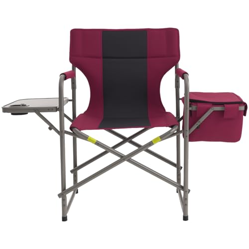 Foristrail Director Campingstuhl, robust, mit Kühltasche und Faltbarer Seitenablage, tragbarer Outdoor-Rasenstuhl für Hinterhof, Angeln, Strand, Weinrot Foristrail Director Campingstuhl, robust, mit Kühltasche und Faltbarer Seitenablage, tragbarer Outdoor-Rasenstuhl für Hinterhof, Angeln, Strand, Weinrot von Foristrail