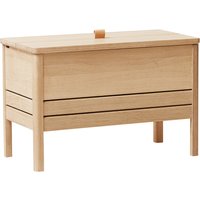 Form & Refine - A Line Truhenbank 68 cm, Eiche weiß pigmentiert von Form & Refine