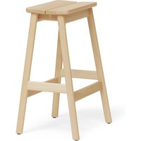 Form & Refine - Angle Barhocker H 65 cm, Buche weiß geölt von Form & Refine