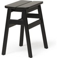 Form & Refine - Angle Standard Hocker, Buche schwarz gebeizt von Form & Refine