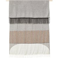 Form & Refine - Aymara Decke, 130 x 190 cm, gemustert grau von Form & Refine