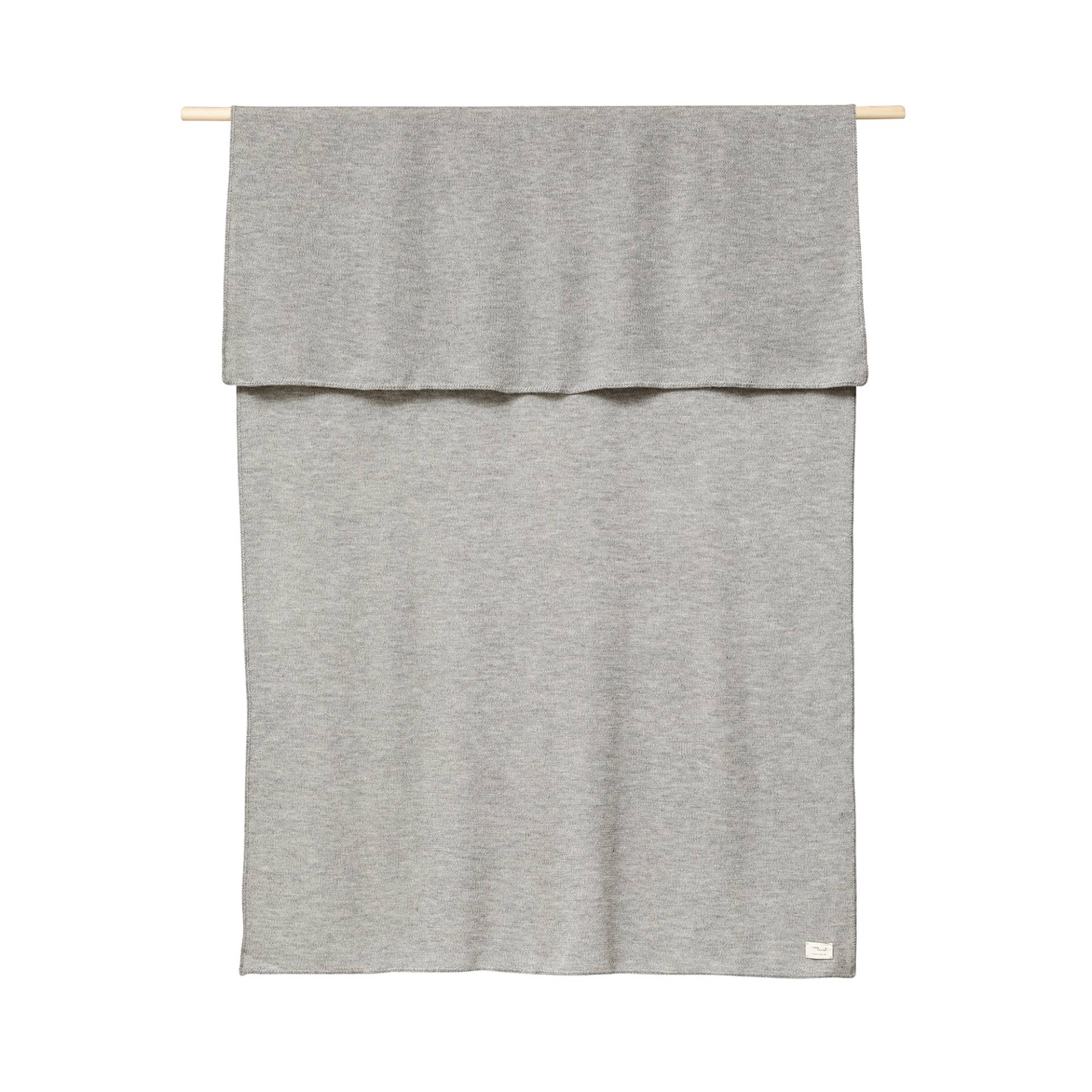 Form & Refine - Aymara Decke Grau 190x130cm - grau/einfarbig/LxH 190x130cm von Form & Refine
