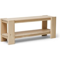 Form & Refine - Beam Bank, 112 cm, Kiefer matt lackiert von Form & Refine