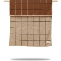 Form & Refine - Kids New Squares Decke 100 x 70 cm, ockerbraun kariert von Form & Refine