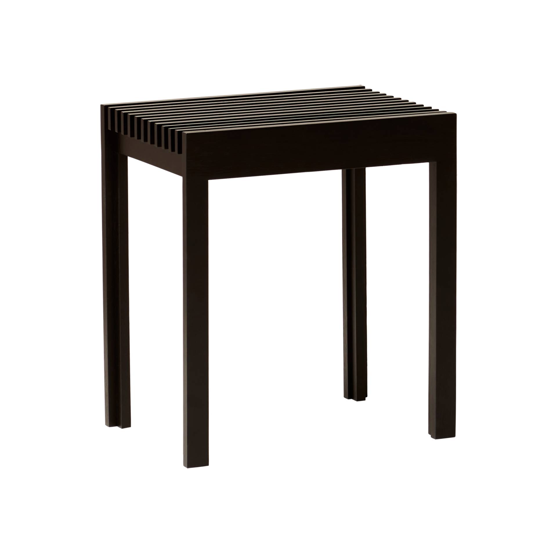 Form & Refine - Lightweight Hocker - schwarz/gebeizt, lackiert/BxHxT 40x45x29,5cm von Form & Refine