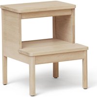 Tritthocker A Line white oiled oak von Form & Refine