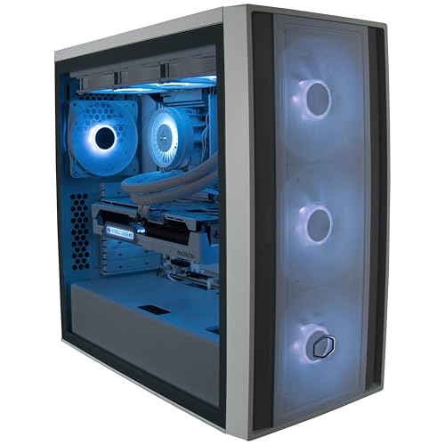 Formacom Gaming PC Core Ultra 7 265K bis 5,5GHz Turbo 64GB DDR5-6000MHz 4TB M.2 SSD AMD Radeon RX 9070 16GB GDDR6 WiFi 240mm Wasserkühlung Windows 11 Pro RGB-Beleuchtung White Build von Formacom