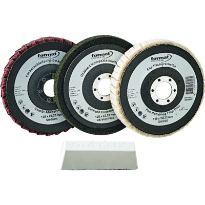 3-Stufen-Polierset mit Paste 4-teilig 3-Stufen-Polierset mit Paste 4-teilig von Format