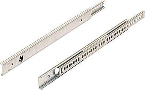 Paar Ki -Ball -Lautsprecher 1730 Hettich - Hain 17 mm - L.350 mm - Zinkstahl - für Schublade 220 bis 355 mm - 71835 von FORMAT
