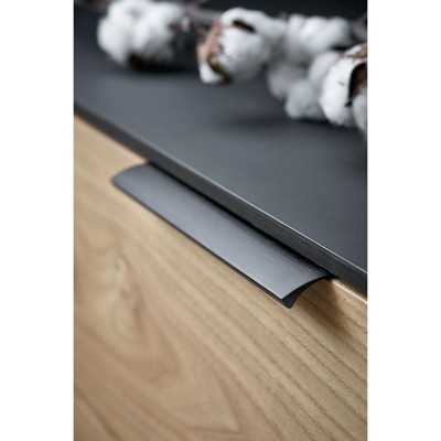 MB-Griffleiste, Edge Straight,L 40mm, ALU anthrazit matt eloxiert von Format
