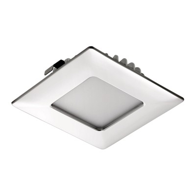 Möbel-LED Spot-Leuchten, Shot Quadro, neutralweiß, edelstahloptik von Format