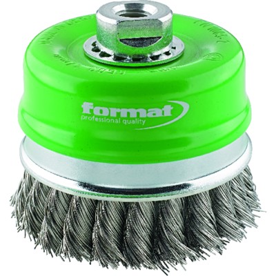 Pinselbürste rostfrei M14 gezopft 80x0,5mm Pinselbürste rostfrei M14 gezopft 80x0,5mm von Format