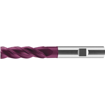 Schaftfräser HPC überlang VHM TiAlN Typ UNI Z3 Eckfase 35-38° ø14,0mm von Format
