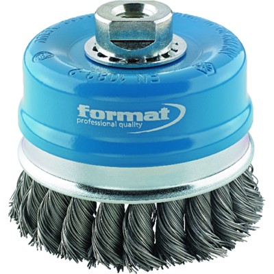 Topfbürste Stahl M14 gezopft 100x0,5mm Topfbürste Stahl M14 gezopft 100x0,5mm von Format