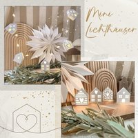 Silikonform/Gießform 4Er Lichthäuser Für Led Lichterkette Wählbar Mini Häuser Oder Lichterketten Häuschen /Raysin von Formenvielfalt