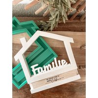 Silikonform/Gießform Einschieberhaus Große Variante /Haus Mit Einschub Für Einschieber Und Klötzchen Hausform Raysin von Formenvielfalt