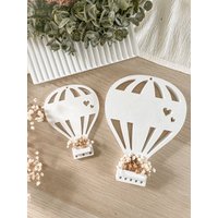 Silikonform/Gießform Heißluftballon Mittel Mit Löcher Für Trockenblumen Raysin von Formenvielfalt