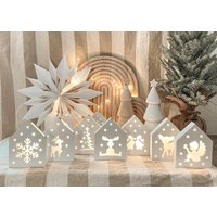Silikonform/Gießform Lichthäuser Verschiedene Wählbare " Winterliche Motive" Lichthaus Für Led Lichterkette Haus Raysin von Formenvielfalt