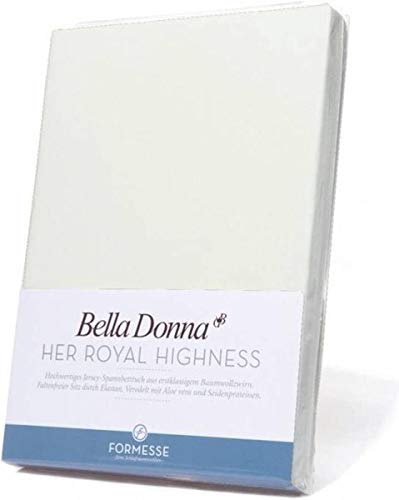 Bella Donna Jersey Spannbettlaken 1B Qualität 90/200 - 100/220cm - Wollweiss (0114) von Formesse