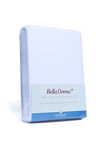 Formesse Bella Donna Edel-Molton Spannbetttuch Weiss 90x190 - 100x220 von Formesse