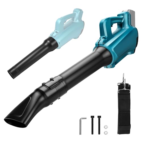 FormiPow Laubbläser Kompatibel mit Makita Batterie, 6-stufig einstellbar Luftgeschwindigkeit, Akku Gebläse, Elektrische Laubsauger für Garten, Schnee, Staub, Rasenpflege, ohne Batterie und Ladegerät von FormiPow