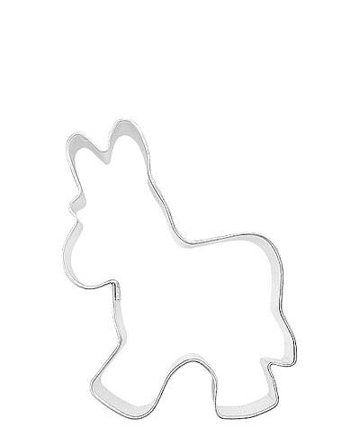 Formina Keksausstecher Esel, 5cm, Antihaftbeschichtet, Silber, 1 Stück von Formina