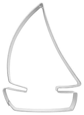 Ausstechform Segelboot, 9cm, Weißblech Ausstechform Segelboot, 9cm, Weißblech von Formina