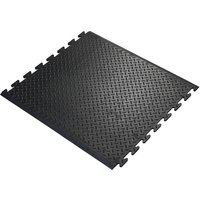 COBA Arbeitsplatzmatte Comfort-Lok, Mittelstück, BxL 700 x 800 mm, schwarz von COBA