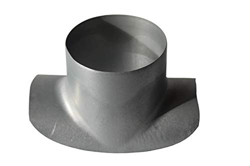 Formteile Metall Sattelstutzen 100mm, Ventilationsanschlussstück, Silber von Formteile Metall