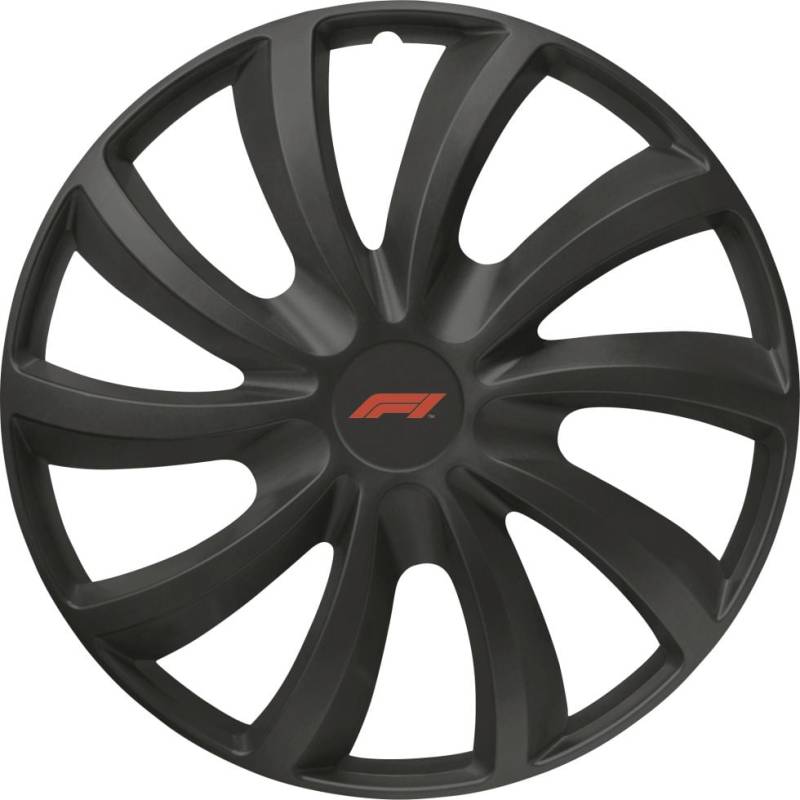 Fomula1 Radzierblenden Set WC162 40 cm (16 Zoll) schwarz 4 Stück von Formula1