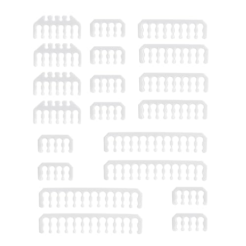 Formulamod 12VHPWR Kamm-Kit, 20-teiliges Set Netzteil-Verlängerungskamm Kit 24pin ATX/4+4pin EPS/12+4pin (weiß) von Formulamod