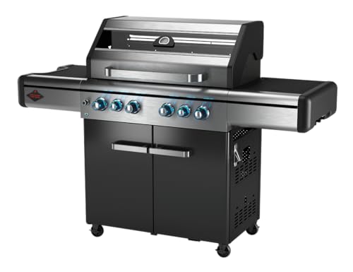 Sorrento 4 Brenner Grill - Gusseisen Roste mit Rost-in-Rost System | #304 Edelstahl | Schnelles Anbraten von Steaks | Einfache Reinigung ohne Fingerabdrücke Sorrento 4 Brenner Grill - Gusseisen Roste mit Rost-in-Rost System | #304 Edelstahl | Schnelles Anbraten von Steaks | Einfache Reinigung ohne Fingerabdrücke von Fornetto