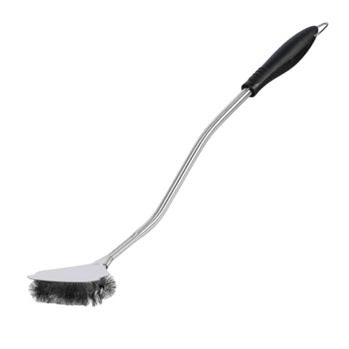 Forneza Pizzaofen Bürste mit Schaber I Edelstahl Grill-Bürste I 57cm Reinigungsbürste Langer Griff, Drahtbürste für Gasgrill, Holzkohlegrill und Elektrogrill von Forneza