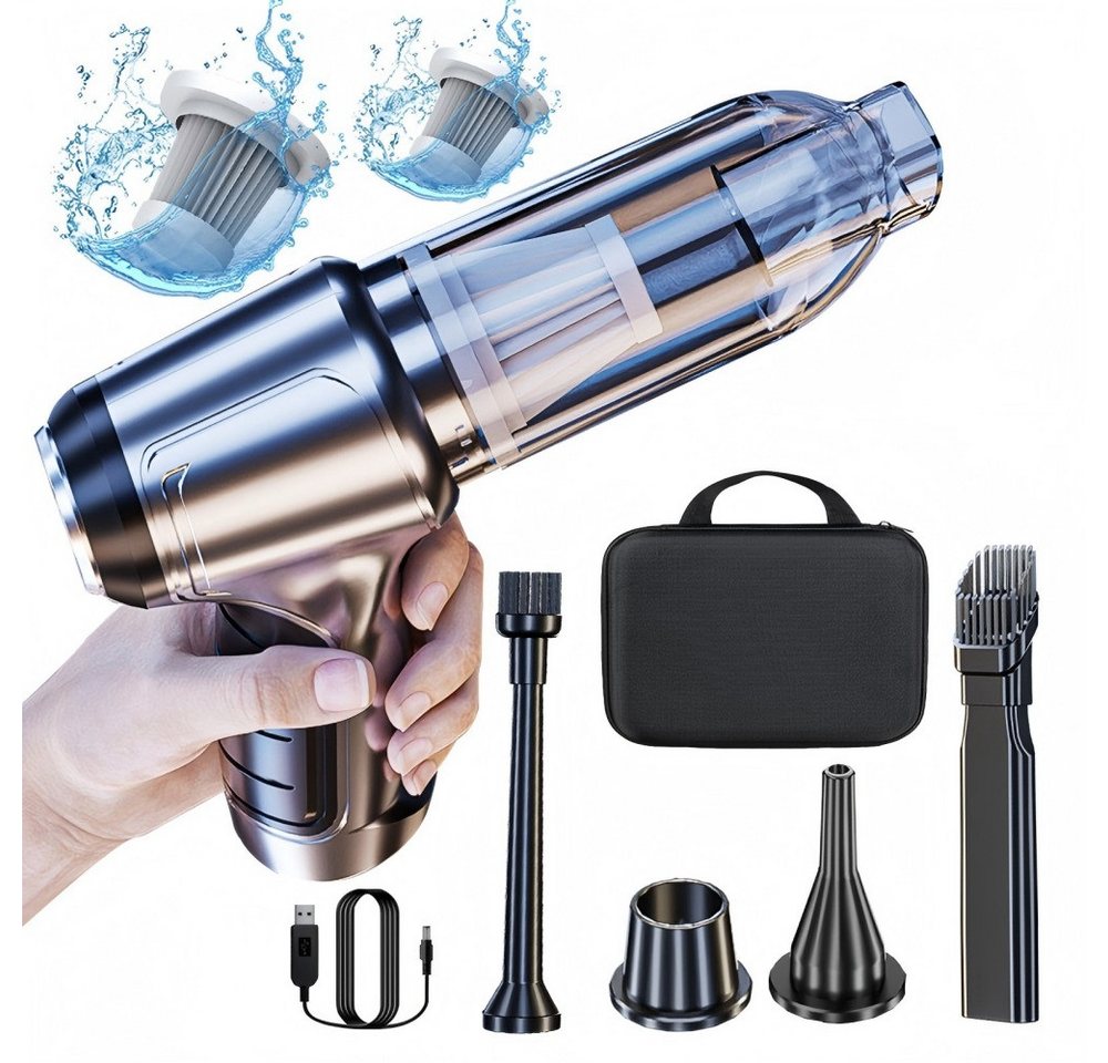Forrlite Akku-Handstaubsauger Akku-Handstaubsauger, 3 in 1 Auto-Staubsauger, 120 W, 12000PA Handstaubsauger Kabellos, Auto Elektrische Staubgebläse Stark von Forrlite